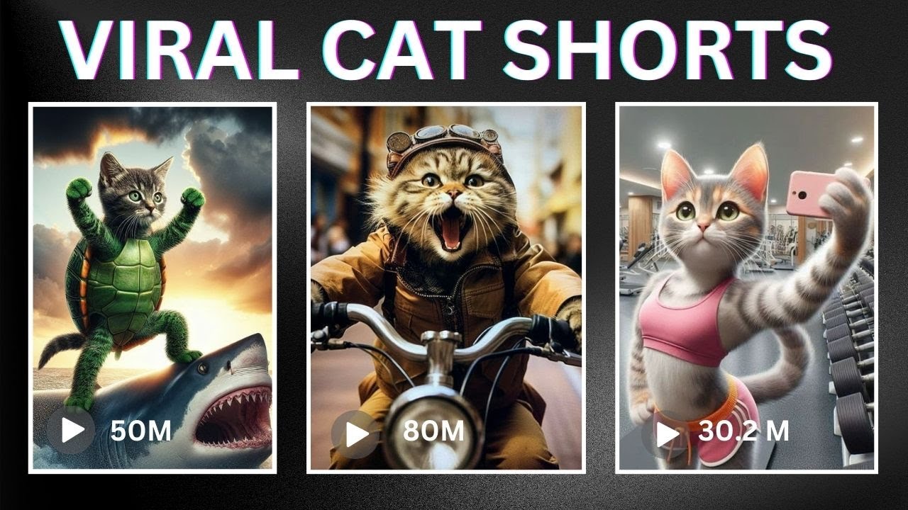 Create Viral Cat Shorts Videos with AI in 2024 | Earn From Online