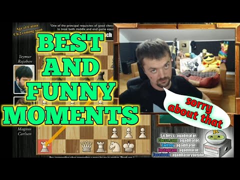 Agadmator best funny moments.