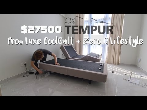 My new $27,500 bed! Tempur Pro Luxe CoolQuilt. Tempur Zero G Lifestyle. Hooga Tencel Modal.