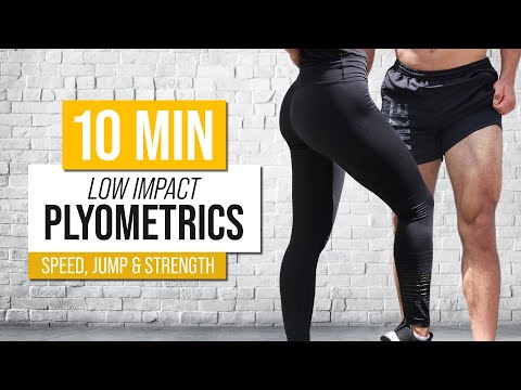 Low Impact Plyometric HIIT Workout! (IMPROVE Speed, Vertical Jump & Strength)