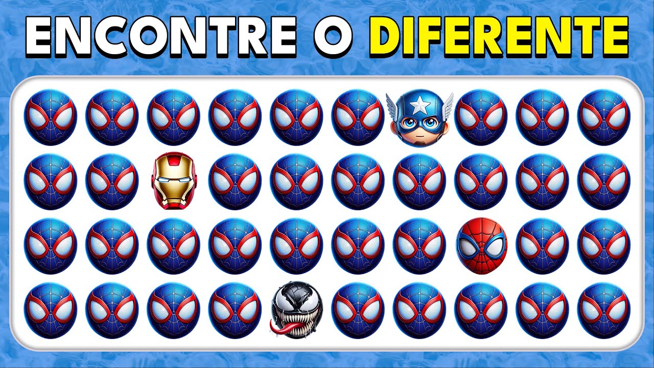 Encontre o DIFERENTE - Edição Marvel Spider-Man 2 🕷️🦸‍♂️🕸️ | Abelha De Teste