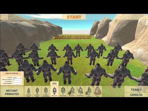 25 Goro the giant vs 50 titanoboa Animal Revolt Battle Simulator