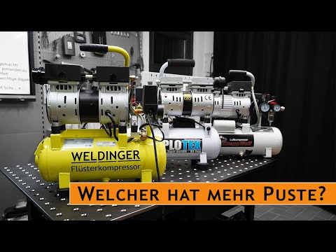 IMPLOTEX, WELDINGER, Knapp Wulf - welcher hat mehr Puste? | Flüsterkompressor  Vergleich TEST