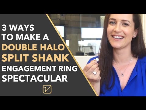 Double Halo Engagement Ring With Split Shank - 3 Ways You Can Make It Spectacular