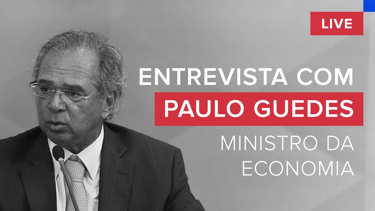 Paulo Guedes, entrevista exclusiva, ao vivo, com o ministro da Economia