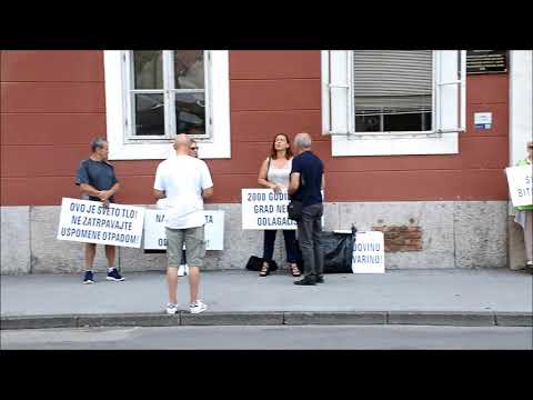 U Sisku započeo četverodnevni prosvjed ispred zgrade Županije