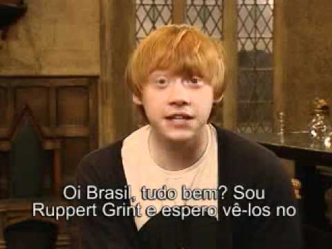 Rupert Grint convida os brasileiros a ver Relíquias da Morte- Parte 1