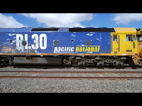 7731V Pacific National Grain Train Arrives At Gheringhap (6/3/2023) - PoathTV Australian Railways