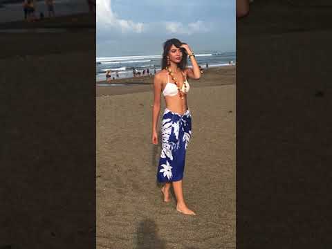 Back From Bali Womens Sarong Beach Wrap bathing suit cover up Leaf