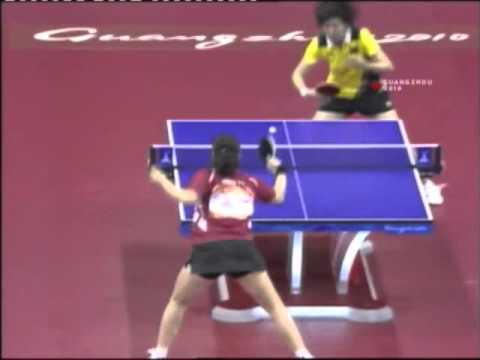 2010 Asian Games Table Tennis Women's Final-China bt Singapore 3-0.