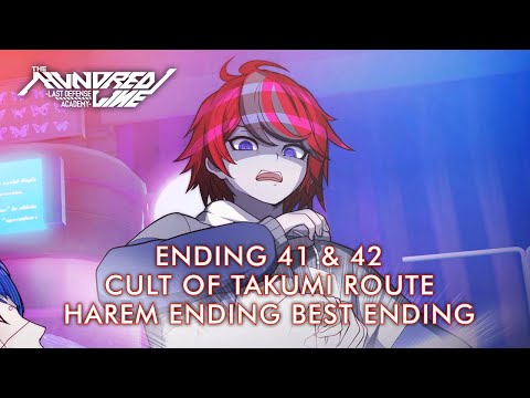The hundred line walkthrough - Ending 41 & 42 - Cult of Takumi route - Harem ending best ending