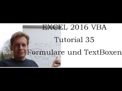 Excel VBA 35 Formulare