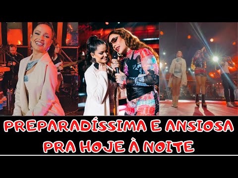 JULIETTE mostrou os bastidores do programa "Música Boa Ao Vivo" de hoje à noite!! ANSIOSA!!!