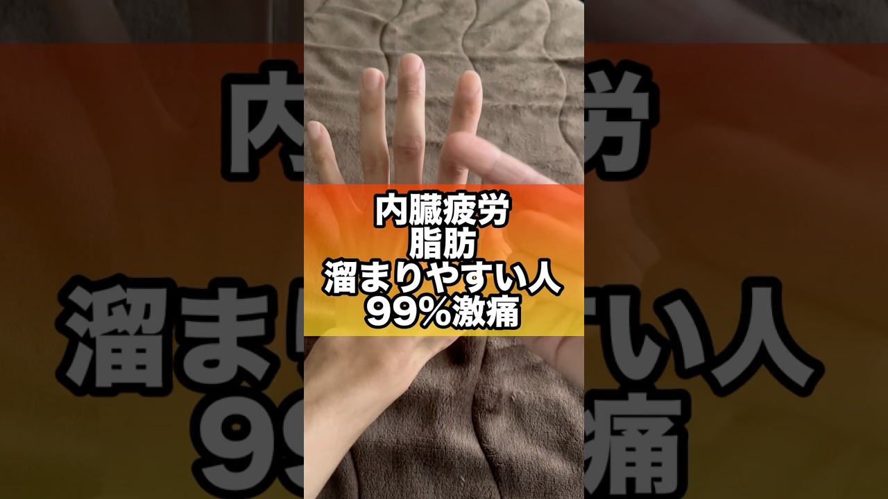 内臓疲労や疲れが溜まると激痛ポイント#内臓 #内臓脂肪