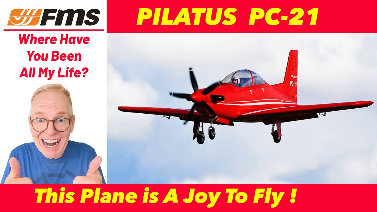 [全長1.2m]FMS PC-21 ラジコン FMS PC-21 Pilatus 1100mm PNP with Reflex | Horizon Hobby