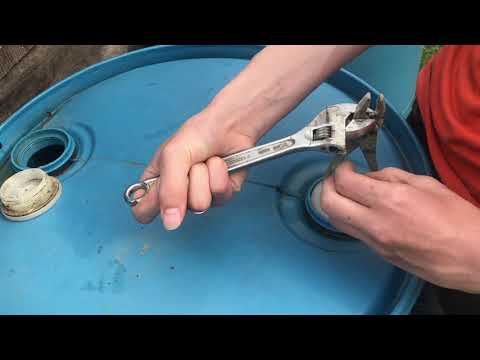 removing plugs from a 55 gallon barrel “ WITHOUT” a bung wrench