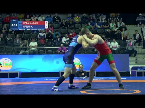 Qual. GR - 55 kg: H. MAKARANKA (BLR) v. K. MATSUI (JPN)