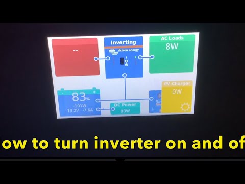 How to turn inverter on/off. Victron Multiplus and Cerbo gx/ Touch 50 monitor
