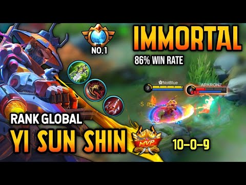 100% UNKILLABLE! YSS BEST BUILD 2022 | TOP GLOBAL YI SUN SHIN GAMEPLAY | MOBILE LEGENDS✓
