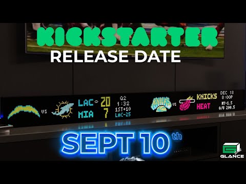 GLANCE SCROLL - Official Kickstarter Video (SCROLLING STOCK & SPORT LED Ticker)