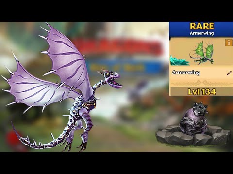 Armorwing Max Level 134 Titan Mode - Dragons:Rise of Berk