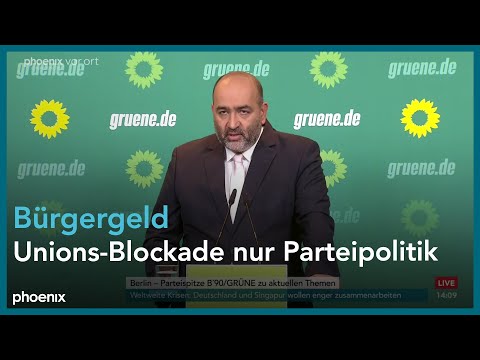 Pressekonferenz von B'90/Grüne mit Omid Nouripour