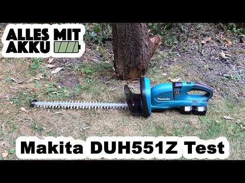 Krūmapjovė 2*18V DUH 551Z be akum., be pakrovėjo MAKITA video