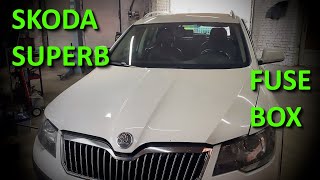 Skoda Superb II - Fuse Box  Location