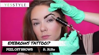 Long Lasting Brows: Peel Off Eyebrow Tattoo
