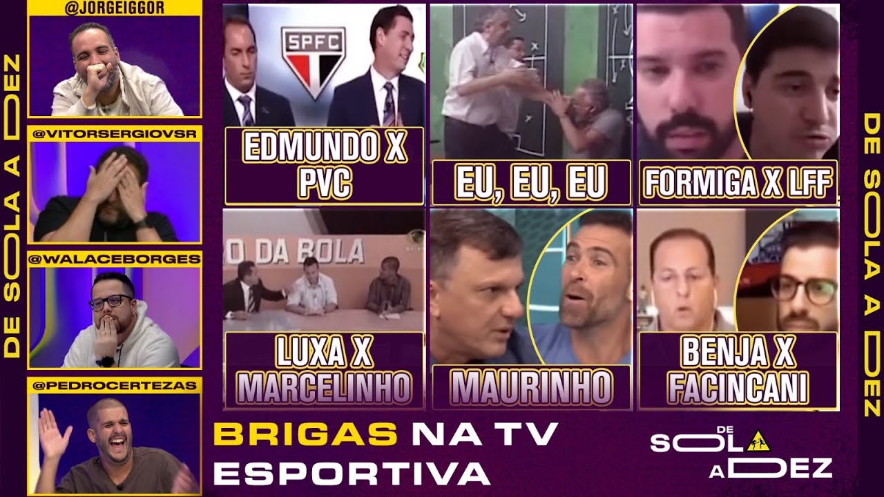 QUAL É A MAIOR BRIGA DA TV ESPORTIVA BRASILEIRA? REAGIMOS E CRAVAMOS | DE SOLA A DEZ