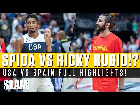 Donovan Mitchell vs Ricky Rubio!? 👀 USA vs Spain Full Highlights 🔥
