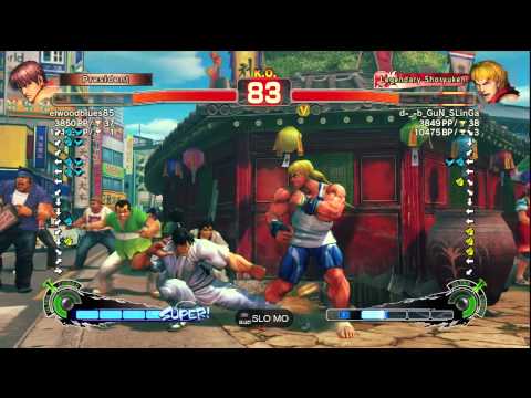 elwoodblues85 [Guy] vs. d-_-b_GuN_SLinGa [Ken] | SSF4 Arcade Edition
