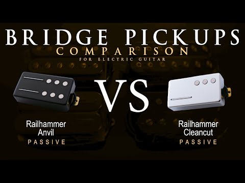 Railhammer ANVIL vs CLEANCUT - Bridge Guitar Pickup Comparison Tone Demo