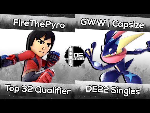 FireThePyro (Mii Brawler) vs. Capsize (Greninja, Robin) | Domino Effect 22 | Smash Ultimate Top 32 Q
