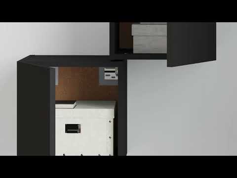 TV-Wandschrank 3008597_2 (2er Set) Schwarz