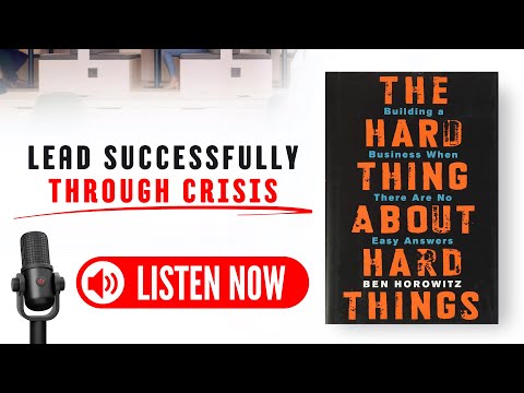 The Hard Thing About Hard Things by Ben Horowitz Audiobook (Book Summary in English)
