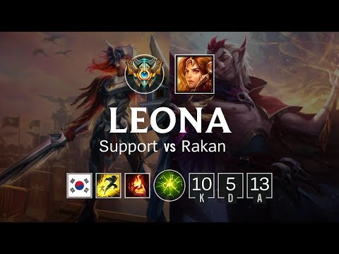 Leona Support vs Rakan - KR Challenger Patch 8.21
