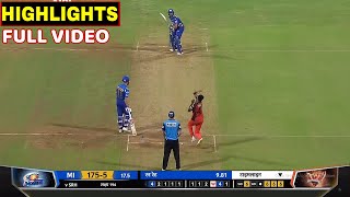 Mumbai Indians vs Sunrisers Hyderabad Full Match Highlights, MI VS SRH FULL HIGHLIGHTS
