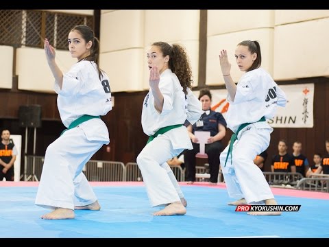 IKO EC 2016. Team Kata Champion Demonstration (Bulgaria)