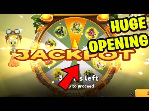 Looney Tunes World of Mayhem, but HUGE WHEEL OPENING 3X JACKPOT TREASURE HUNTER TWEETY