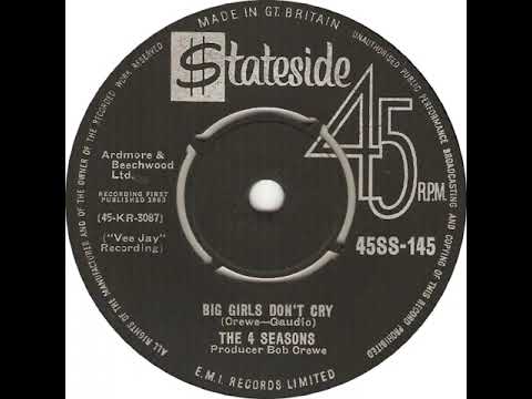 UK New Entry 1963 (12) The 4 Seasons - Big Girls Don't Cry