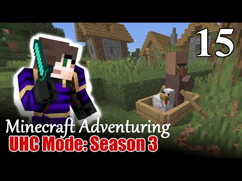 Moving Villagers & Makeshift Trading "Hall" - Minecraft Adventuring UHC Mode [S3E15]