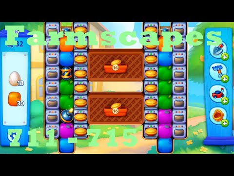 Farmscapes Level 711 - 715 HD Gameplay Walkthrough |  3 - match game | android | ios | pc | app
