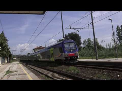 Eisenbahnvidos in Toskana mit E 464- E 633-ETR 485 Italien