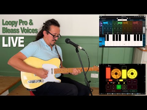 Loopy Pro and Bleass Voices LIVE (Micaela) 4K