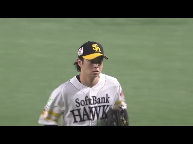 【6回表】ファインプレー!! ホークス・川瀬晃 ダイビングキャッチからの好送球で投手を救う!! 2025年9月30日 福岡ソフトバンクホークス 対 北海道日本ハムファイターズ