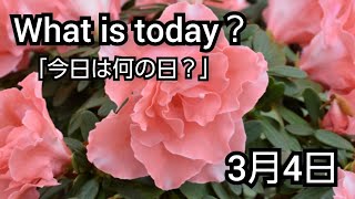 【What is today?】今日は何の日?(0304)|YouTube掲示板《ヒントストック》