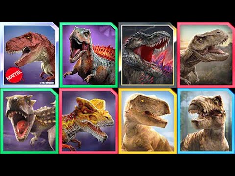 ALL TREXs UNLOCKED!!! (JURASSIC WORLD ALIVE)