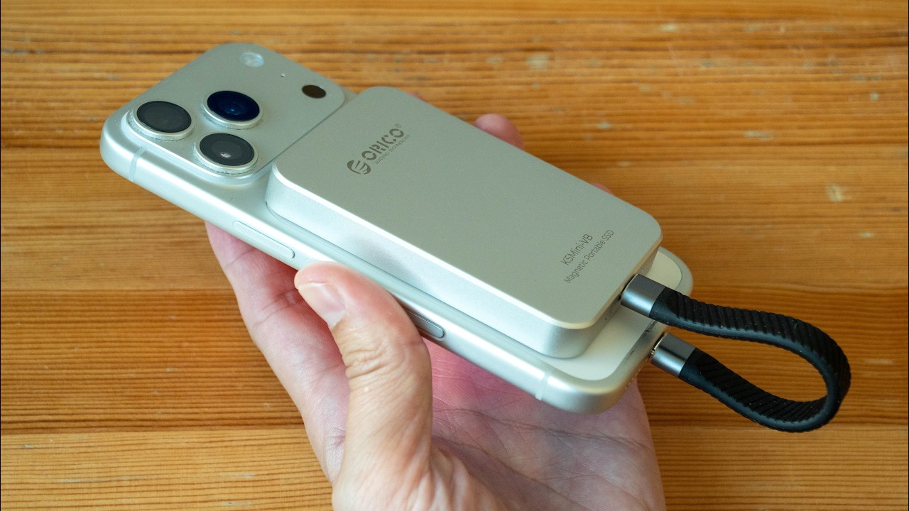Orico K5Mini-VB magnetic SSD for iPhone recording