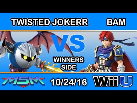 MSM 71 - Twisted Jokerr (Meta Knight) Vs. 2GG | BAM (Roy) Winners Side - Smash Wii U